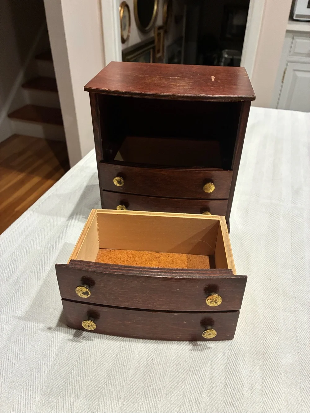 Vintage Wood Doll Furniture Chest of Drawer’s